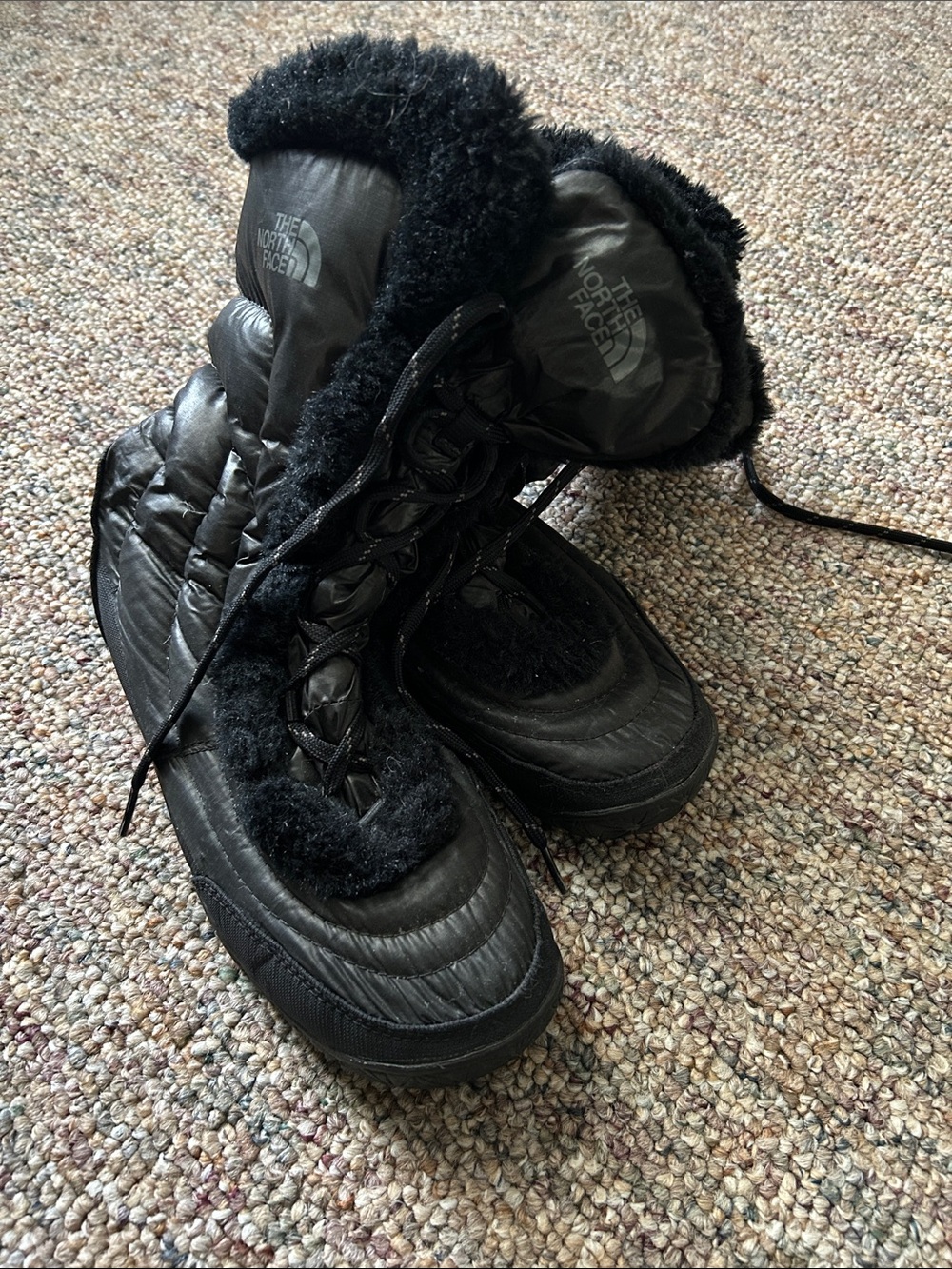 The North Face Black winter boots